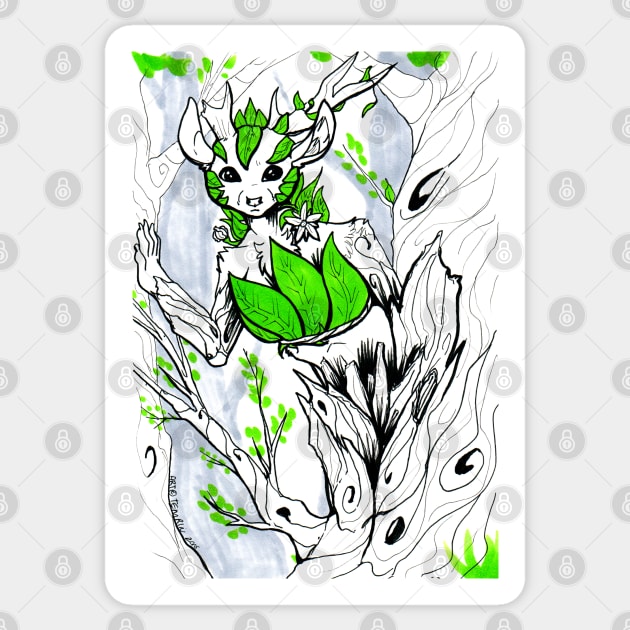 Forest Queen Sticker by Temrin